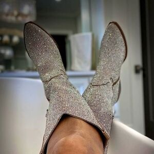 Glittery, rhinestone boots, multiple sizes taylor boots